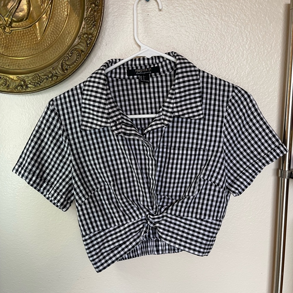 Plaid Crop Top
